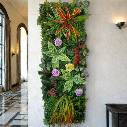 Mur de Verdure Artificielle - Violet