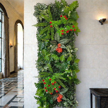 Mur de Verdure Artificielle - Violet
